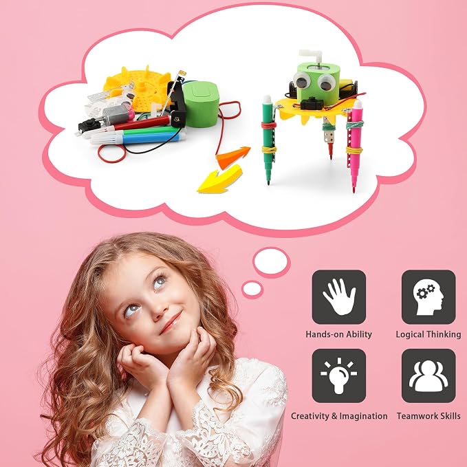 STEM Robotics Science Kits for Kids Ages 8-12 8-10, STEM Toys for Boys 8-13 | Build A Engineering Robot Building Toys Science Experiments Projects, Crafts for 8 9 10 11 Year Old Boys Birthday Gifts