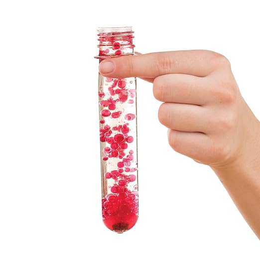 Steve Spangler Science Large Plastic Test Tubes with Caps, 15-Pack | Ages 5+, Kindergarten+, Chemistry Set for Kids, STEM Projects, Educationals