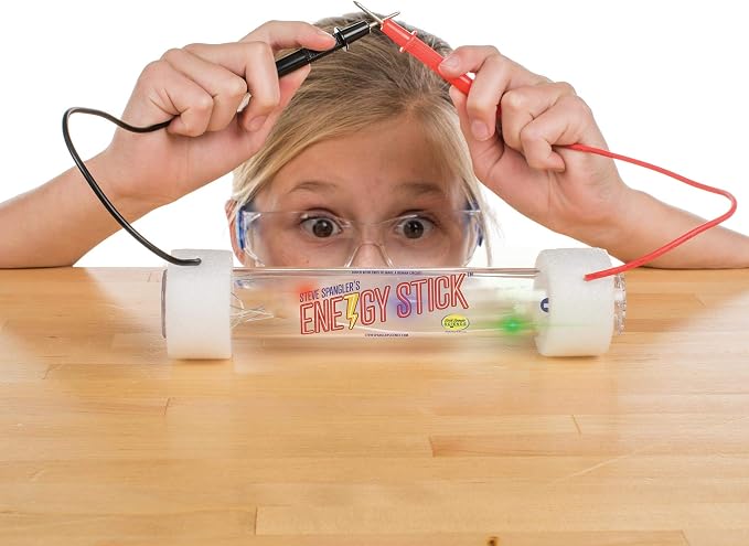 Steve Spangler Science Energy Stick Conductor, Experiments for Kids | Learn About Electricity, Insulators & Conductors, Great Stocking Stuffer