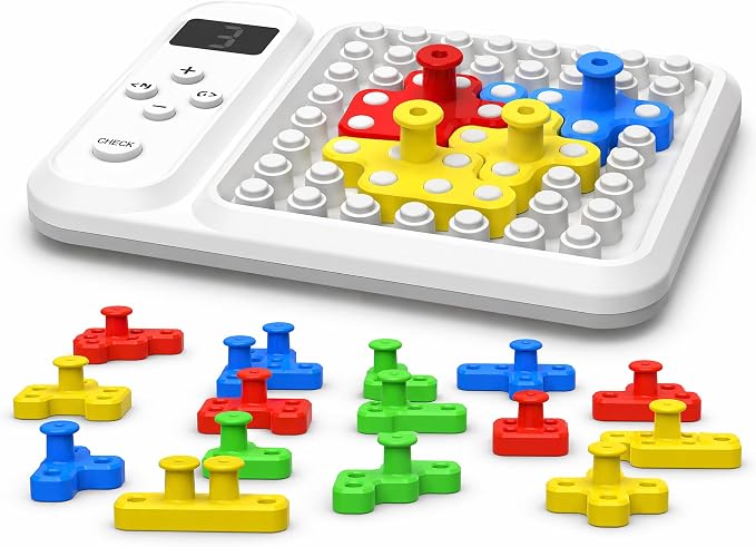 Super Blocks STEM IQ Games Pattern Color Matching & Slide Puzzles | 1030+ Color Matching Puzzles, 460+ Slide Puzzles, Brain Teasers & Logic Solving, For Kids & Teens