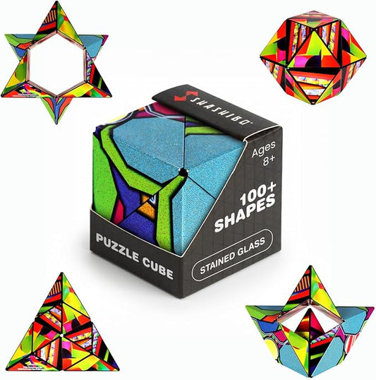 Shashibo DODECA Magnetic Puzzle Cube, Stress Relief Fidget Toy | 100+ Possible Shapes, Sensory Fidget Toy For Adults & Kids, Fun Shape Shifting Puzzle Box For All Ages