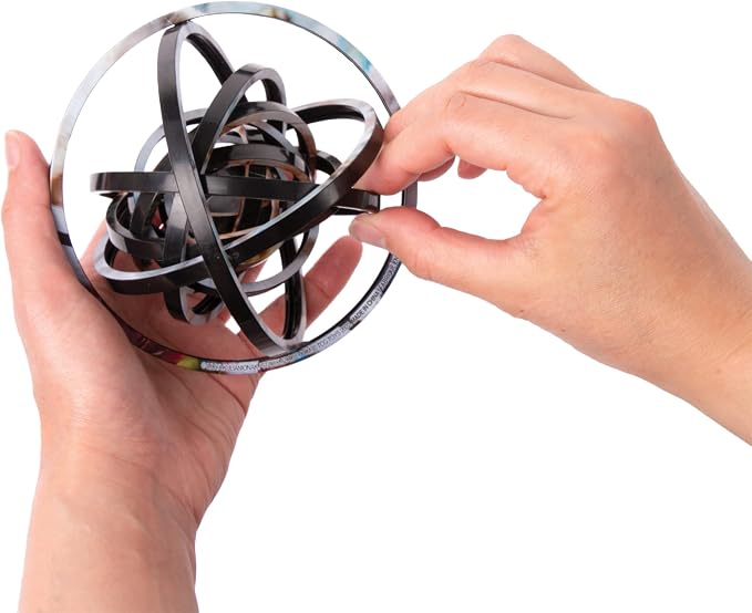 Spin Flip Puzzle - Abstract - Spin it, Flip it, Solve it! for Those who Love Brain teasers! Adult Fidget Toy. Great Gift for Mom, Dad, Teens, Men and Women