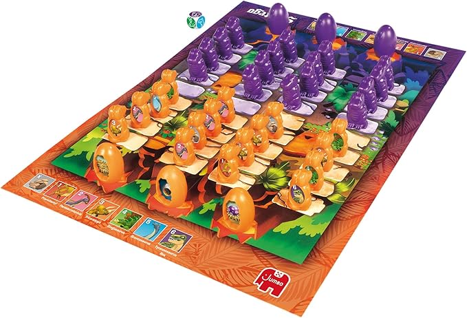 Jumbo, Stratego - Junior Dinos, Fun Junior Stratego Version, Strategy Board Game, 2 Players, Ages 4 Year Plus