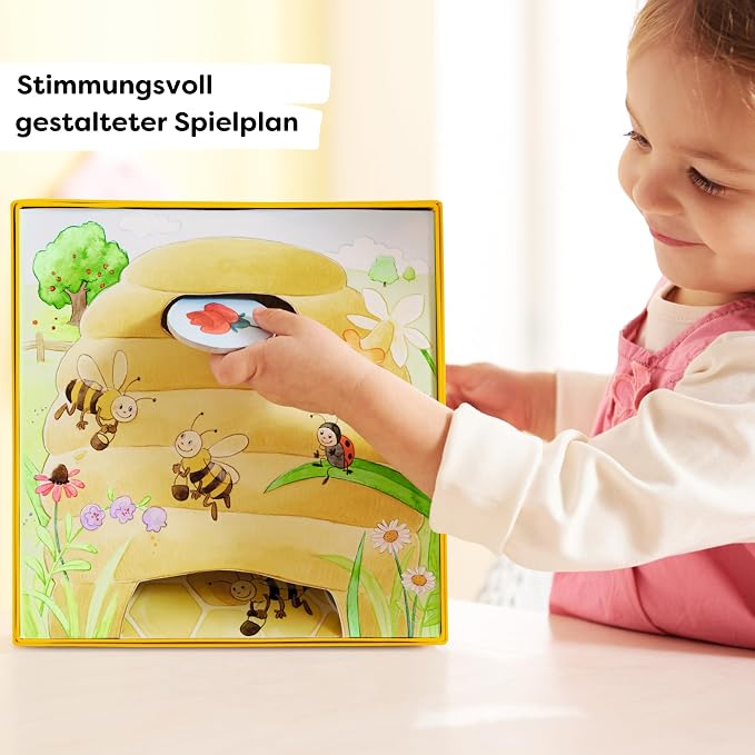 HABA My Very First Games Hanna Honeybee - 2 Cooperative Color Die Games Ages 2+ (German Box)