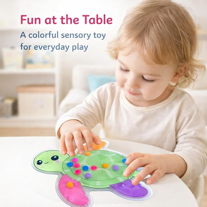 Sean's Choice Color Sorting Sensory Toys for Toddlers, Roadtrip Travel Essenstial Fine Motor Autism Fidget Preschool Classroom Activities for Kids (Sea Turtle)