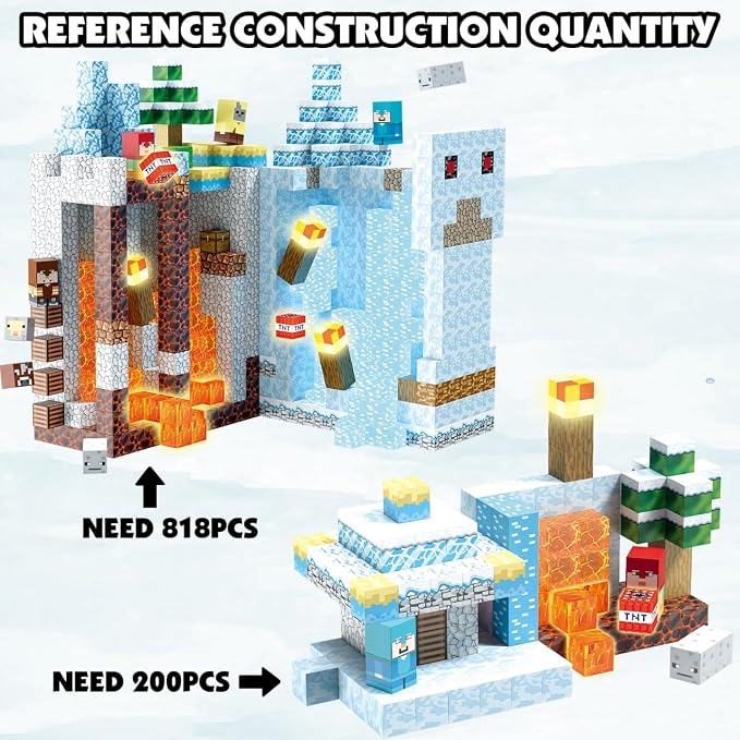 AIDYVOI Magnetic Blocks for Kids 3+, Magnetic Building Blocks Cubes 200PCS | STEM construction toys for boys girls 4-8, 1 inch magnet cubes with light, educational building & screen-free, birthday gift