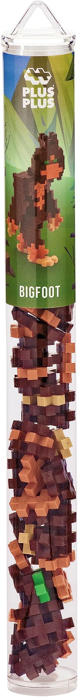 PLUS PLUS Bigfoot - 3D Puzzle Fantasy Figures Building Block Set Tube, Mini Interlocking Pieces - Fun Stem Toys for Kids
