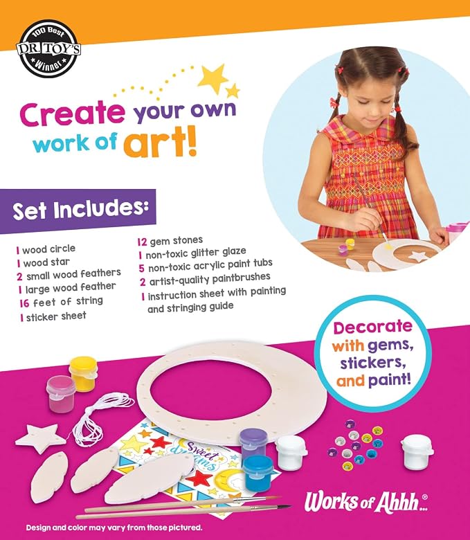 Craft Set - Dream Catcher Classic Wood Paint Kit