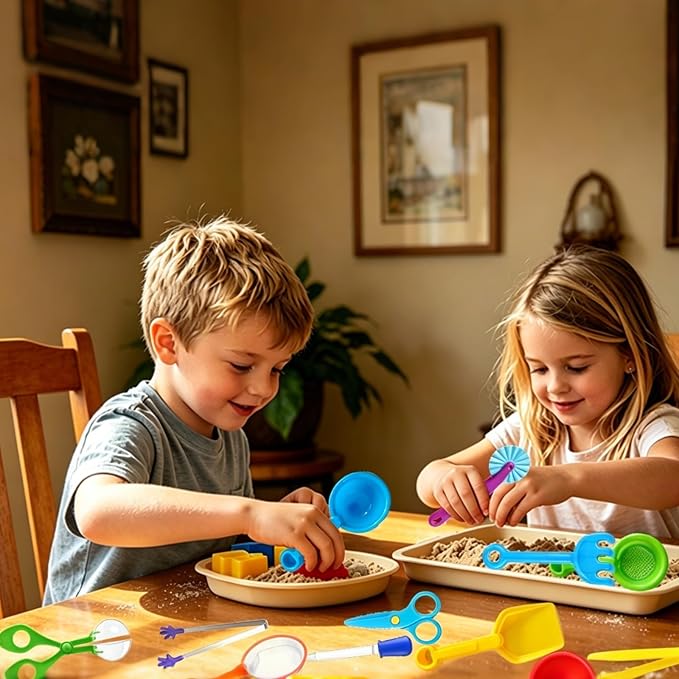 13 Pcs Sensory Bin Filler,Sensory Bin Tools, Fine Motor Skills Handy Scooper Set,Sensory Bin Toys,Fine Motor Skill Development