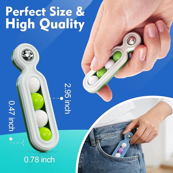 Fidget Toys Adults Stress Relief: 12 Pack Fidget Clicker for ADHD Focus | Sensory Toys for Autism Kids Calming - ADHD Tools Desk Fidgets for Classroom - Cool Office Gadgets Gifts for Teen Women Men