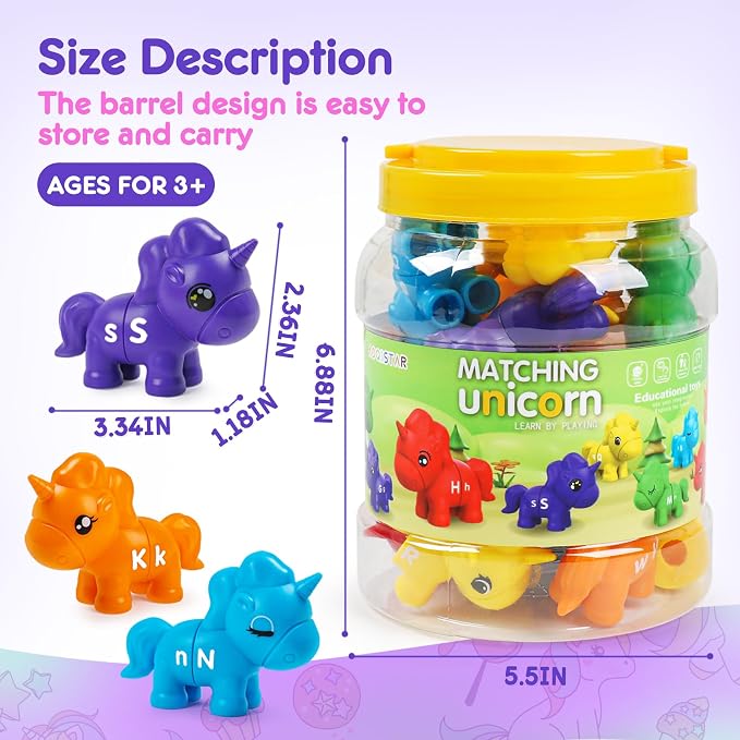 TSYAN Matching Letter Fine Motor Toys for Toddlers,ABC Alphabet Preschool Learning Activities Classroom Must Haves Sensory Sorting Educational Toy Sets for Kids