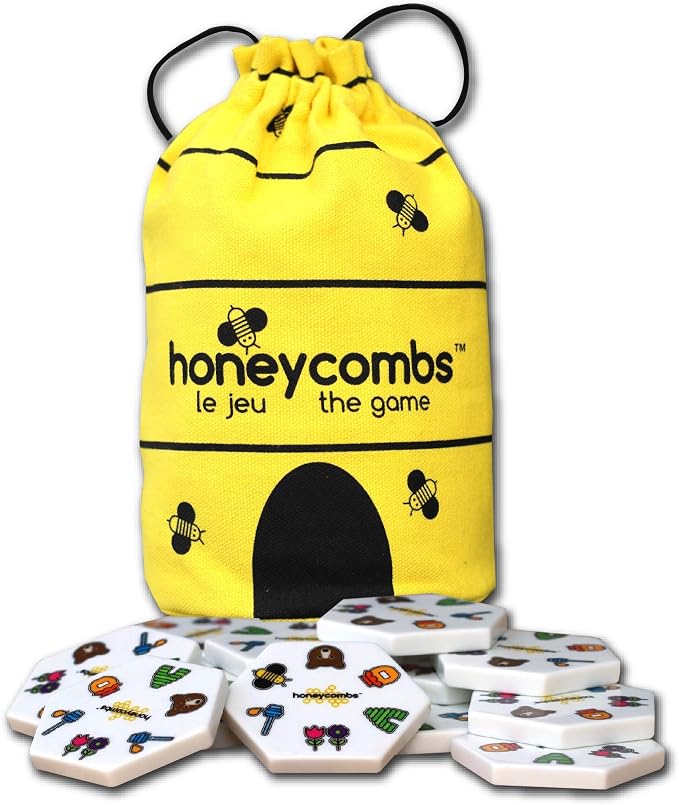 HoneyCombs Game, Tile Matching Game for Kids & Families, 52 Tiles, Ages 6+ | Award-winning STEM toy with 52 tactile tiles, 1-8 players, 3 ways to play for interactive family fun and learning