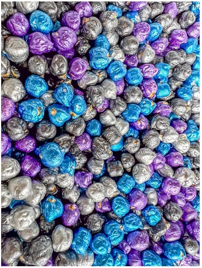 Colored Chickpeas for Sensory Play and Sensory Bins - Many Different Seasonal Colors (4 Cups, Outer Space 2)
