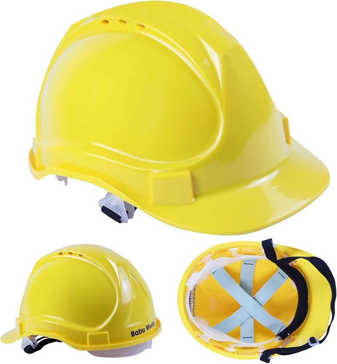Child Hard Hat Construction Helmet - Adjustable for Ages 3-7, Toddler. Realistic Look, Replica of Grownup Gear. Construction Worker Yellow Hat for Children Boys & Girls