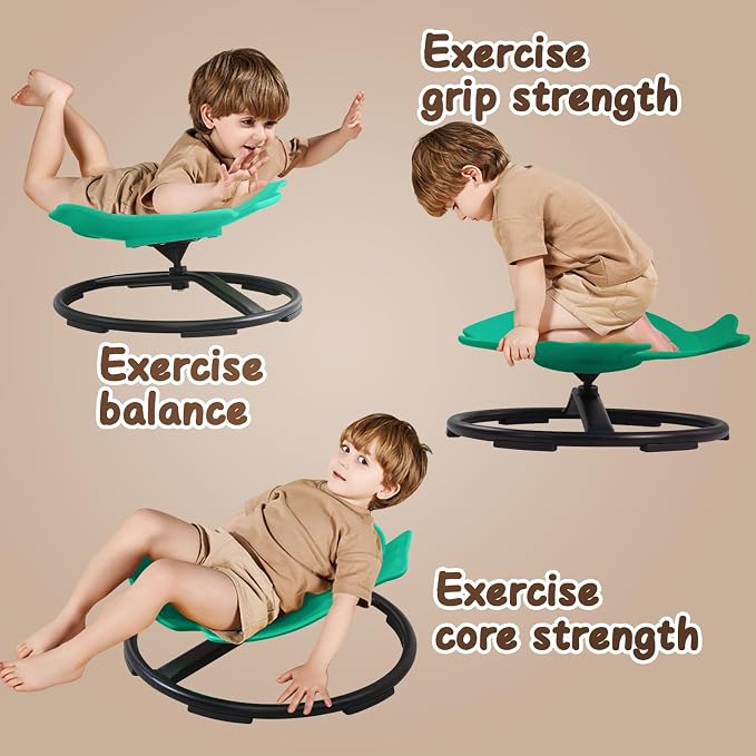 Sensory Spinning Chair for Autistic Kids, Autism Sensory Products | 360° Sensory Swivel Chair, Spin Seat for Children With ADHD, Safe & Smooth Sit and Spin Improve Balance,Gift For Ages 3+