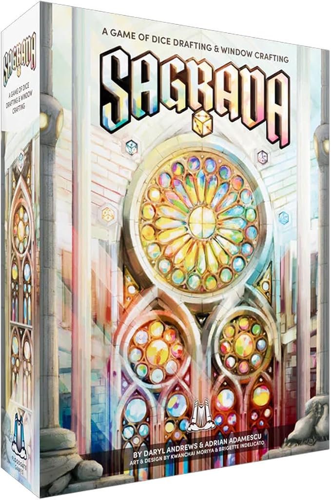 Floodgate Games Sagrada Board Game | Family Game for Kids and Adults | Dice Drafting and Placement Strategy Game | Ages 10+ | 1 to 4 Players Remastered Edition