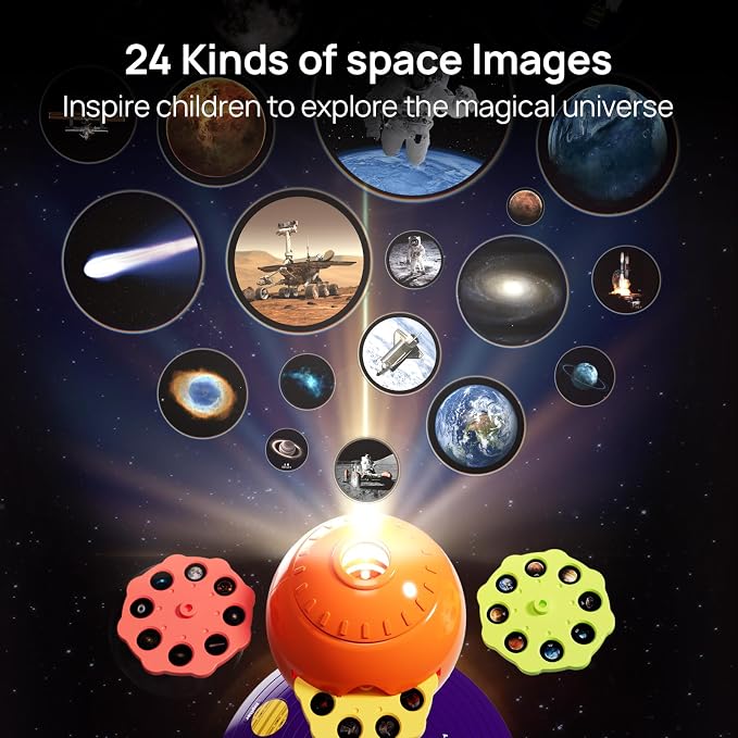 Science Can Solar System for Kids, Talking Astronomy Solar System Model Kit | Planetarium Projector w/ 8 Planets, Bilingual EN/ES, STEM Learning Toys, Space Toys Gift for 3 4 5 6 7 Years Old Boys Girls