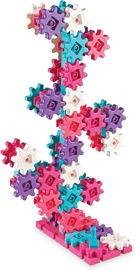 Learning Resources Gears Deluxe Building Set, Pink