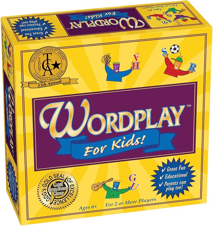 Wordplay for Kids — A Fast-Paced, Award-Winning Game Filled with Fun Word Challenges — Great for the Whole Family, Ages 6 & Up