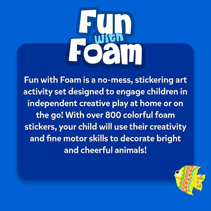Skillmatics Foam Sticker Art Activity – Under The Ocean, Mess-Free Fun | 800+ 3D Foam Stickers, DIY Felt Craft Kits for Kids, Gifts for Girls & Boys Ages 3, 4, 5, 6, 7