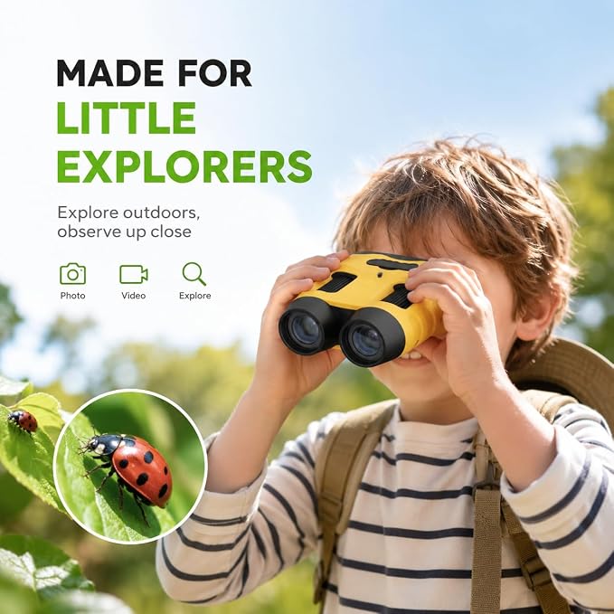 Microscope for Kids, Portable Digital Microscope with 2.0" Screen | Handheld Camera Mini Pocket Magnifying Glass, STEM Toys Birthday Gifts Edu Science Kit for Girls Boys Child Age 4-12