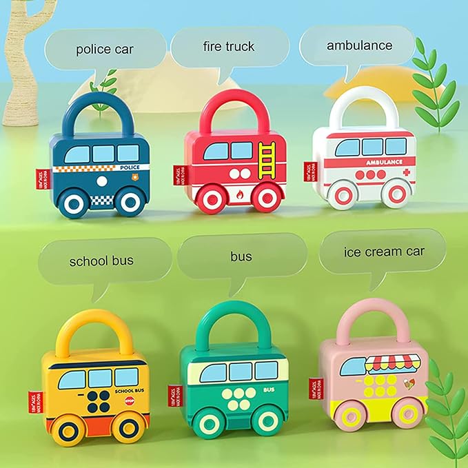 Montessori Educational Toys Learning Games Busy Board - Toddler Car Activities - Sensory Fine Motor Skills Developmental Toys - Birthday for Boys Girls