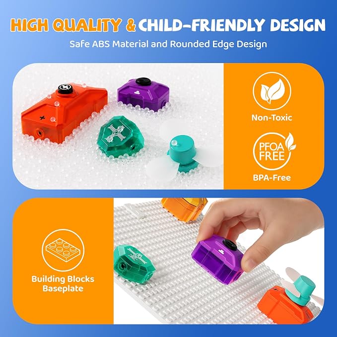 Science Kits for Kids, 38 Circuits STEM Toys, 220+ Projects Experiments | Learning Education toys, Kids Circuit Building Kits, Electronics Exploration Gift for Boys Girls Ages 4 5 6 7 8 9 10 11 12