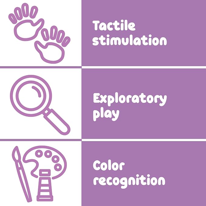 SPARK & WOW Sensory Bin Texture Twists, 4 Hollow, Tactile Balls | Twist Them Apart, Mix and Match Colors and Textures, Sensory Table Tools for Toddlers