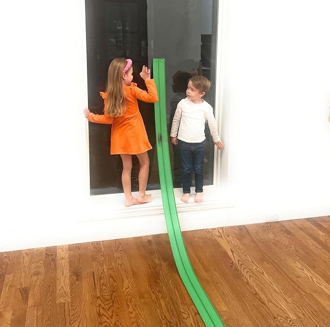 Valchemist FlexTrack 5000 Flexible Race Car Track for Kids Toy with Suction Cups Compatible with Hot Wheels and Diecast 1/64th Cars and More 15 Feet Long Rolls Up Portable Racetrack (Electric Green)
