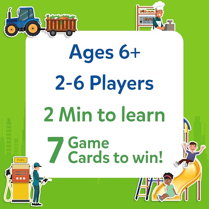 Skillmatics Guess in 10 Around Town – Card Game for Kids & Families | Perfect for Boys, Girls & Kids, Travel Friendly Card & Board Games, Gifts for Ages 6, 7, 8, 9 & Up