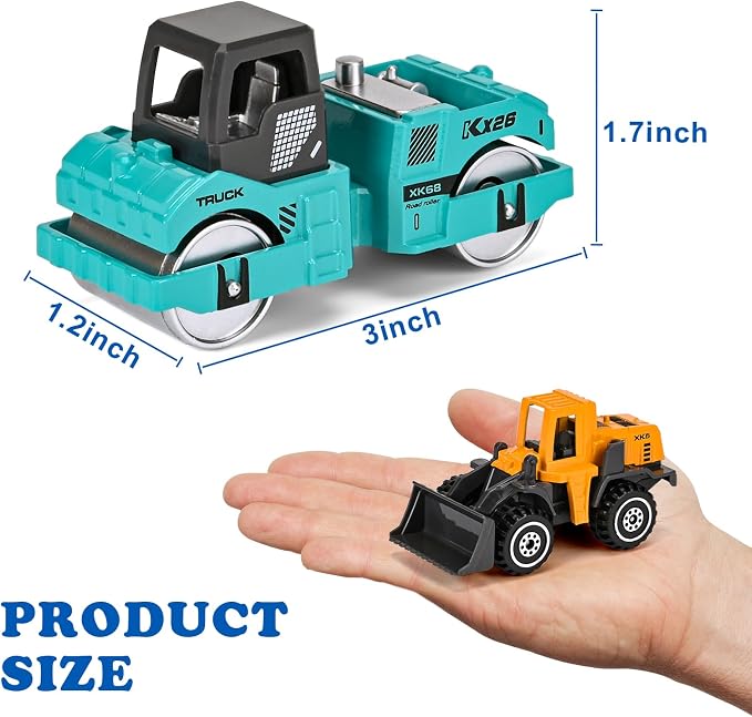 12PCS Metal Mini Cars Toy for Kids | Trucks Toy Vehicles Set for Toddlers,Party Favors for Toddler Toys,Educational Play,Birthday Gift for Boys Girls
