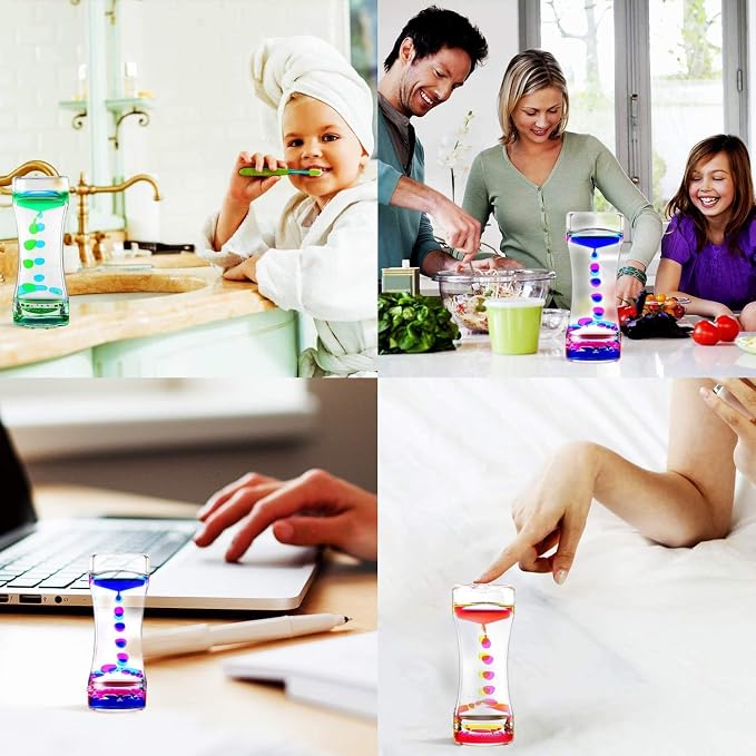 Liquid Motion Bubbler - Fidget Tubes for Stress Relief - Calming Visual Play for School, Home, Office, Holoday Stocking Stuffer - Calming Sensory Toys for Kids with Autism or Special Needs