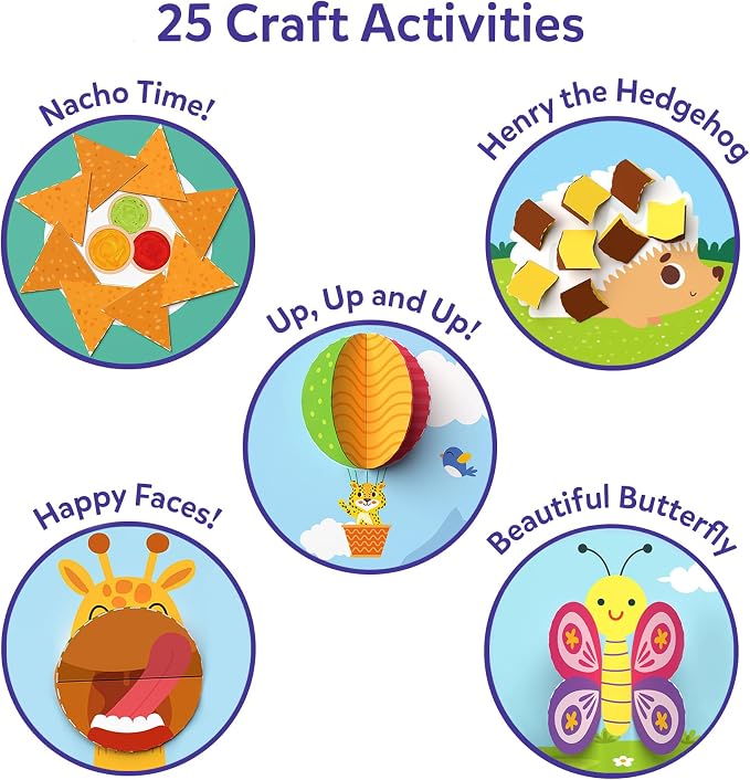 Skillmatics Snip Snip, Scissor Skills, Felt Craft Activity, Gift for Kids | Cutting Activity Book, Safety Scissors, Fine Motor Skills for Preschool, Screen-Free, Learning Toy, Toddlers, Ages 3, 4, 5, 6