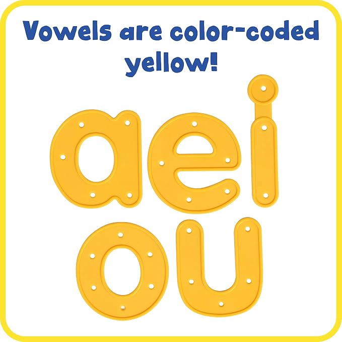 READY 2 LEARN Lacing Alphabet - Lowercase - 26 Letters - 8 Laces - Threading Toy for 3, 4, 5, 6 Year Olds - Fine Motor Skills, Letter Recognition and Early Spelling | Threading Toy for 3, 4, 5, 6 Year Olds, Fine Motor Skills, Letter Recognition and Ear...