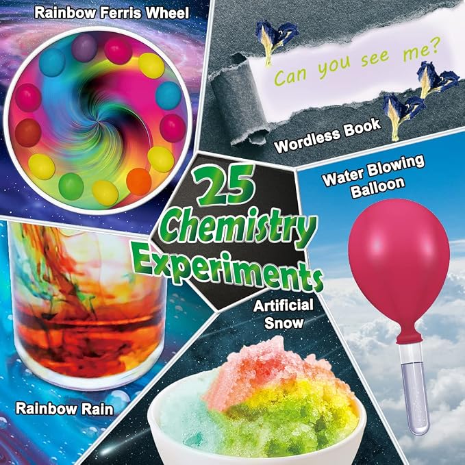 UNGLINGA 70 Lab Experiments Science Kits for Kids Chemistry Set Toys | Crystal, Erupting Volcano, Fruit Circuits, S.T.E.M Activities Science Project, Birthday Gifts Idea for Girls Boys