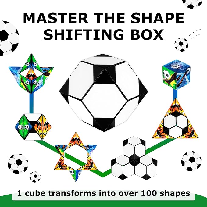 Shashibo DODECA Magnetic Puzzle Cube, Stress Relief Fidget Toy | 100+ Possible Shapes, Sensory Fidget Toy For Adults & Kids, Fun Shape Shifting Puzzle Box For All Ages