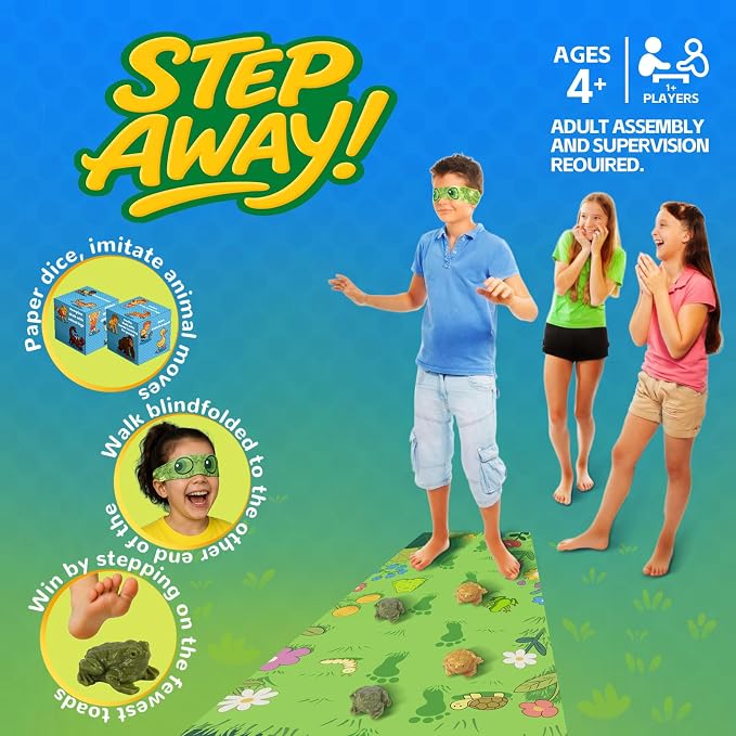 Don't Step in Frogs Board Games, Gifts for Kids Ages 4+