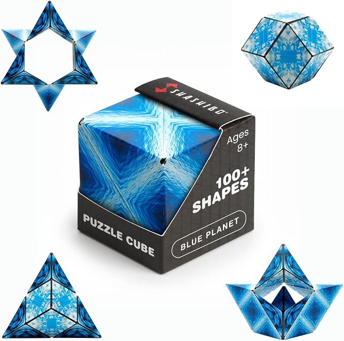 Shashibo DODECA Magnetic Puzzle Cube, Stress Relief Fidget Toy | 100+ Possible Shapes, Sensory Fidget Toy For Adults & Kids, Fun Shape Shifting Puzzle Box For All Ages