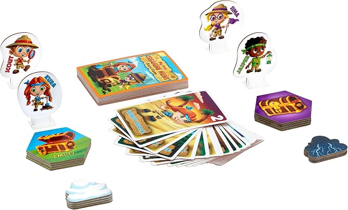 My First Treasure Hunt Cooperative Board Game for Kids Ages 4+, 1-4 Players | Cooperative treasure island adventure, kids work together to find buried treasure. Fun for the whole family.