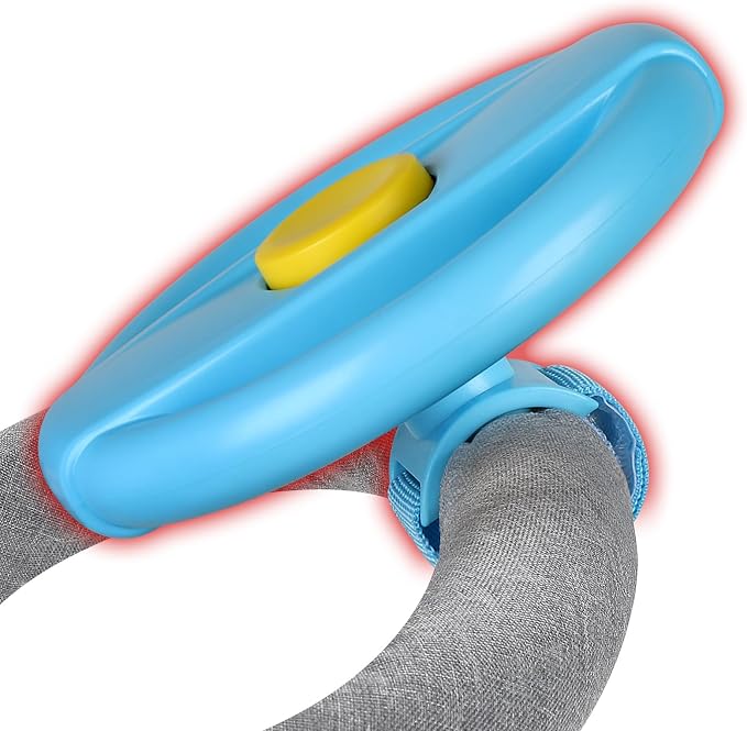 Accmor Stroller Steering Wheel Toy, Steering Wheel for Shopping Carts | Simulated Steering Wheel Universal Detachable Pretend Driving Funny Stroller Toy Attachment