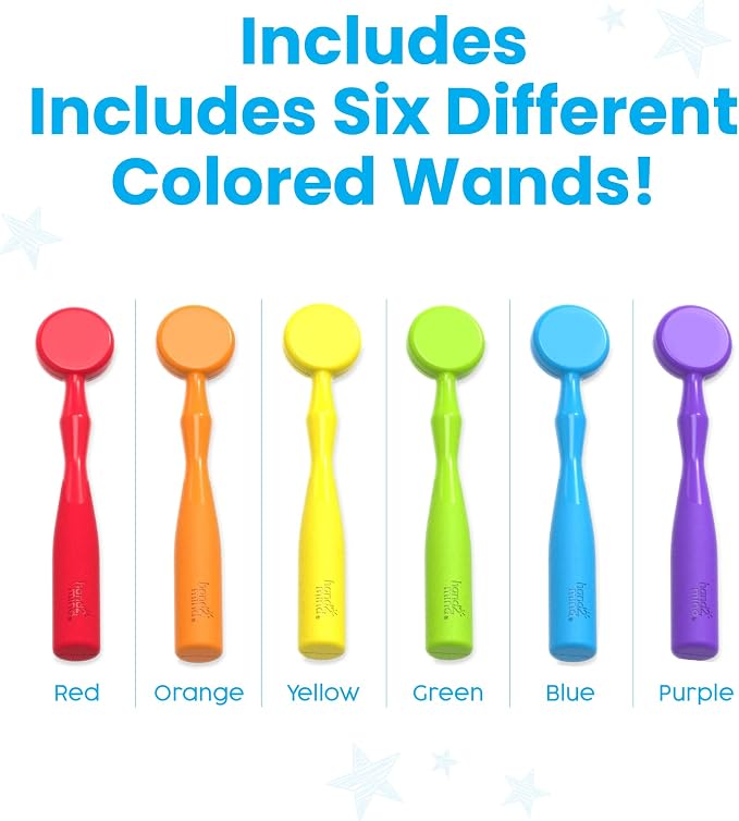 hand2mind Magnetic Wands for Kids (Set of 6), Ages 3+ | Magnet Wands, Magnets for Kids Science, Magnets for Teaching, Preschool Science Classroom Supplies, Magnet with Handle,
