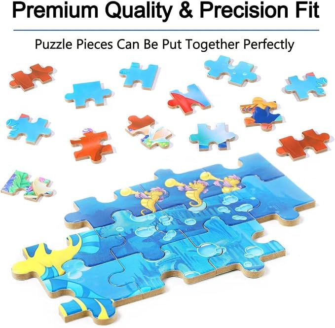 LELEMON Pretty Puzzles for Kids Ages 4-6,100 Piece Puzzles for Kids Ages 4-8,Educational Jigsaw Puzzles in a Metal Box,Childrens 100 Piece Puzzle Games Puzzle Toys for Girls and Boys | Educational Kids Puzzles Jigsaw Puzzles for Kids Ages 6-8,Childrens...
