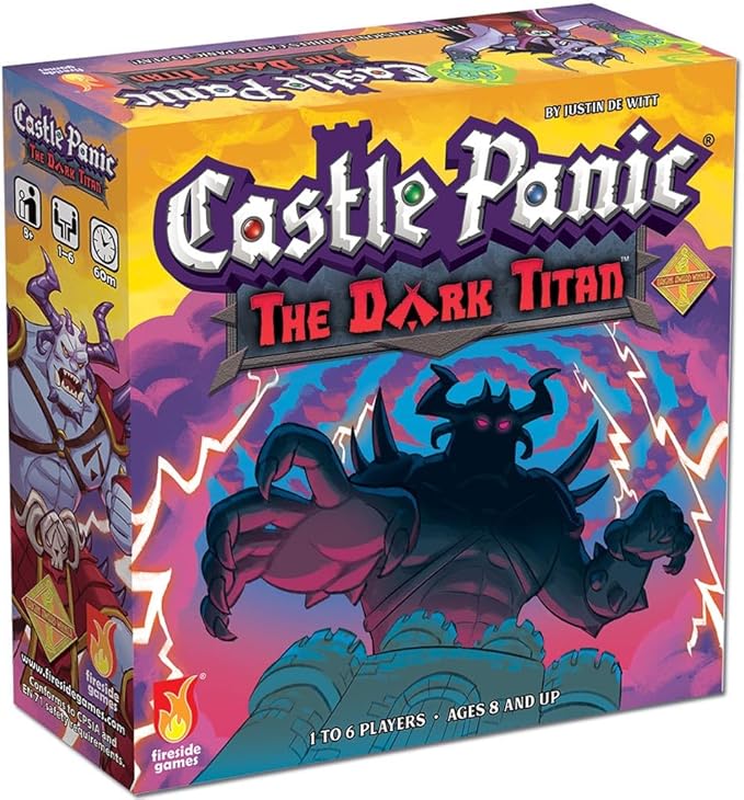 The Dark Titan ⎸Castle Panic Expansion ⎸Board Game for Adults and Family ⎸Cooperative Board Game ⎸Ages 8+ ⎸for 1 to 6 Players