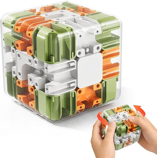 3D Cube Puzzle for Kids 5-8 8-12 | Color Matched Game, Education Sensory Toys Birthday Gift for Kids Adults 5 6 7 8 9+ Years Old Boys