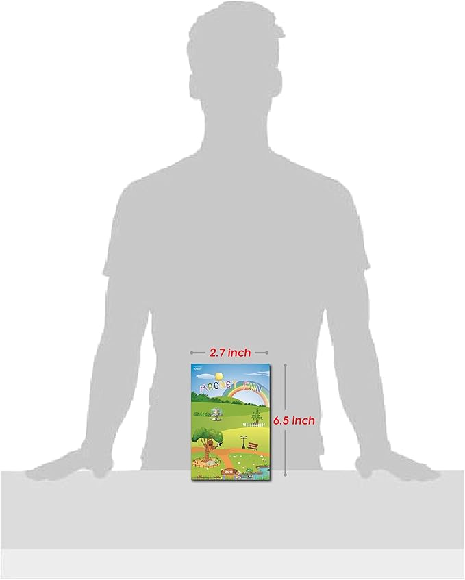 Magnetic Portable Playboard Cute Zoo Ainimal Magnets Create Scene for Learning Travel Toy (51 Pcs)