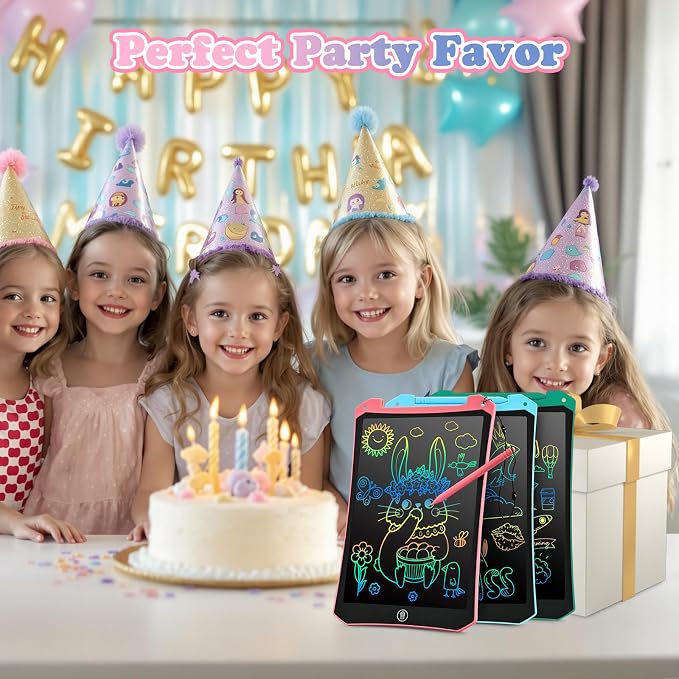 Kids Toys 10 Inch LCD Writing Tablet for Kids, Drawing Pads 2 Pack | Kids Travel Essentials, No Mess Coloring, Sensory Educational Learning Toys, Age 3-5 Boys Girls Gifts
