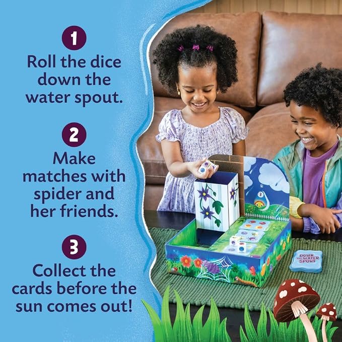 Peaceable Kingdom Down the Waterspout Cooperative Board Game | A cooperative game where players team up to win together, for 2-4 players. Ages 3+.