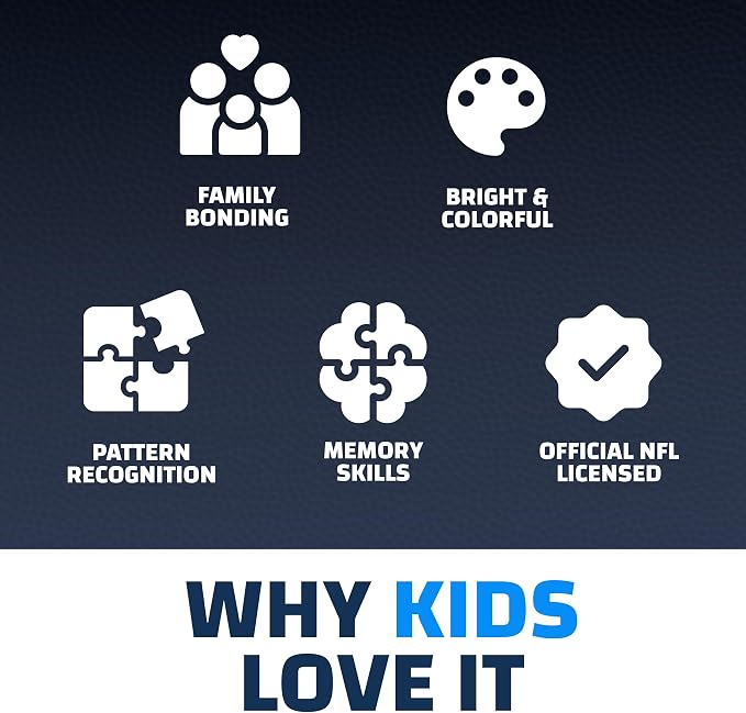 MasterPieces Sports Games - NFL Mascots Matching Game - Game for Kids and Family - Laugh and Learn