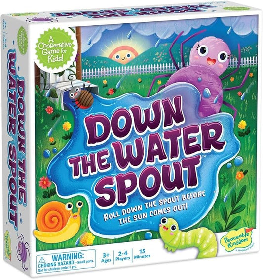 Peaceable Kingdom Down the Waterspout Cooperative Board Game | A cooperative game where players team up to win together, for 2-4 players. Ages 3+.