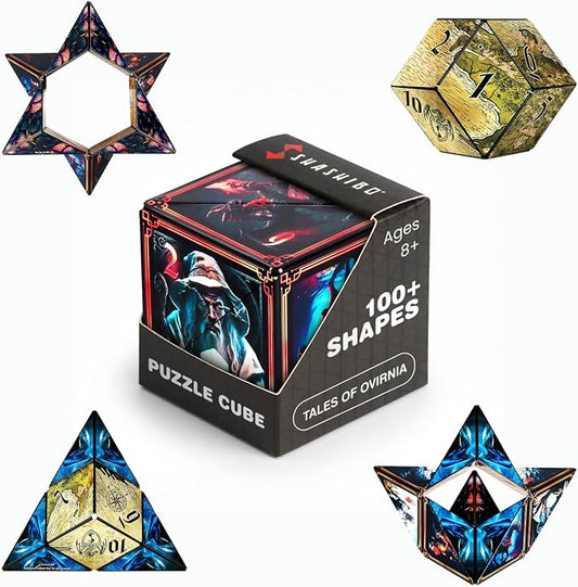 Shashibo DODECA Magnetic Puzzle Cube, Stress Relief Fidget Toy | 100+ Possible Shapes, Sensory Fidget Toy For Adults & Kids, Fun Shape Shifting Puzzle Box For All Ages